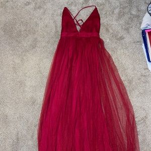 Prom dress, red, size medium